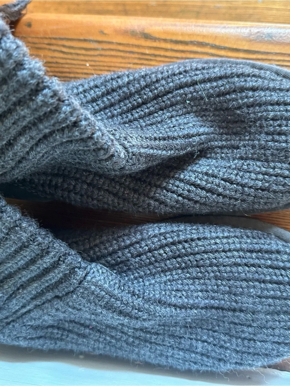 UGG Women's Grey Knit Button Tall Boots with Tassels size 7